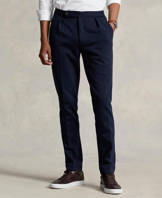 Men's Pleated Double-knit Suit Trousers In Aviator Navy Product Image