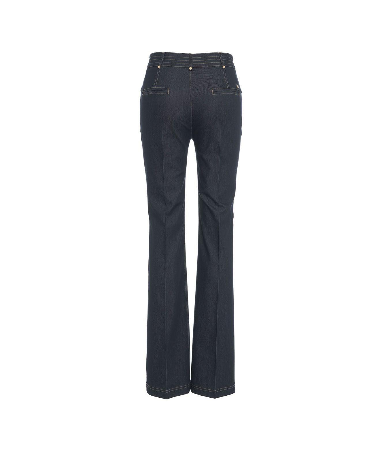 Pantaloni in denim con piega Female Product Image