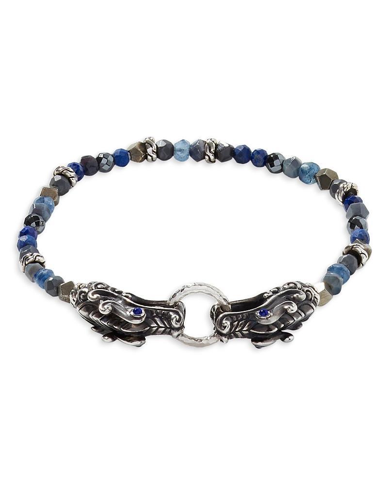 John Hardy Silver Legends Naga Multi-Gemstone Double Dragon Head Bead Bracelet Product Image