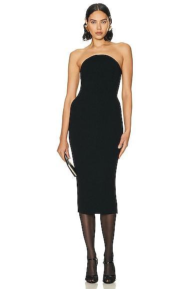 KHAITE Rumer Dress in Black Product Image