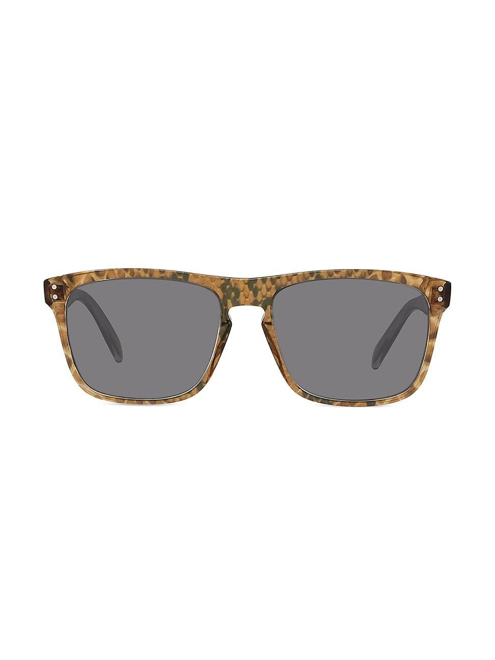 Mens 57MM Rectangular Sunglasses Product Image