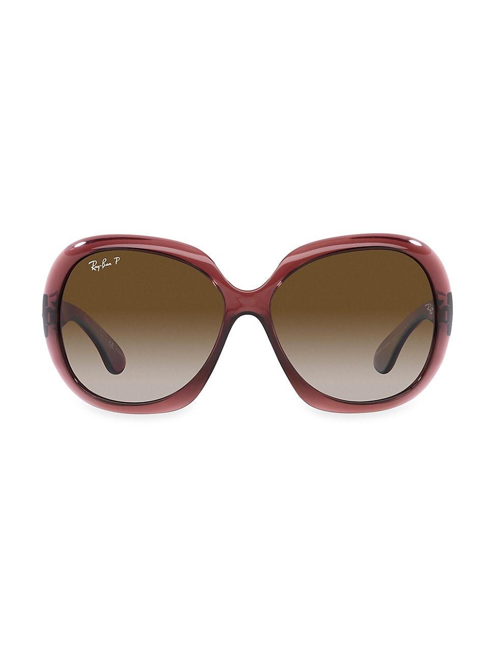 Ray-Ban Transparent 60mm Polarized Butterfly Sunglasses Product Image