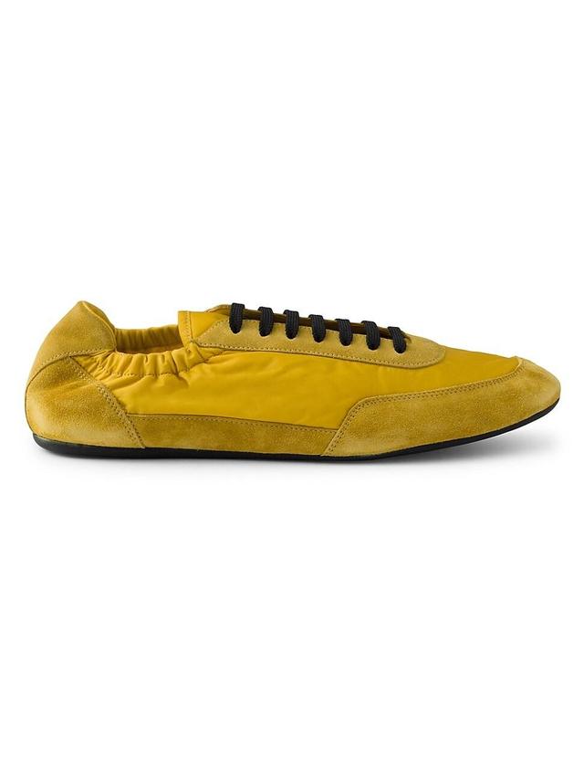 Mens Re-Nylon and Suede Elasticized Sneakers Product Image