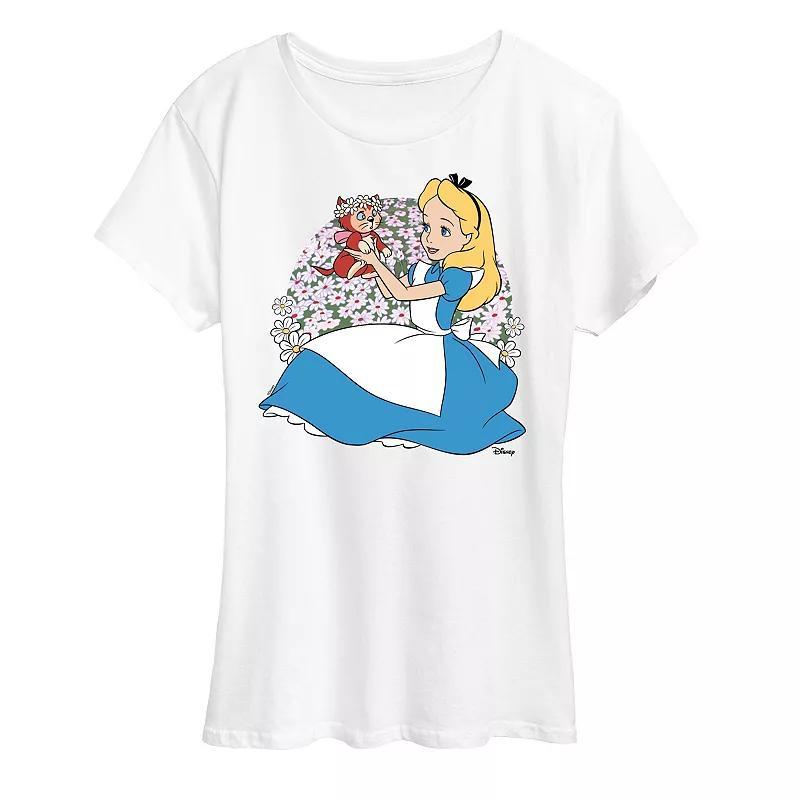 Disneys Alice in Wonderland Alice & Dinah Womens Graphic Tee Product Image