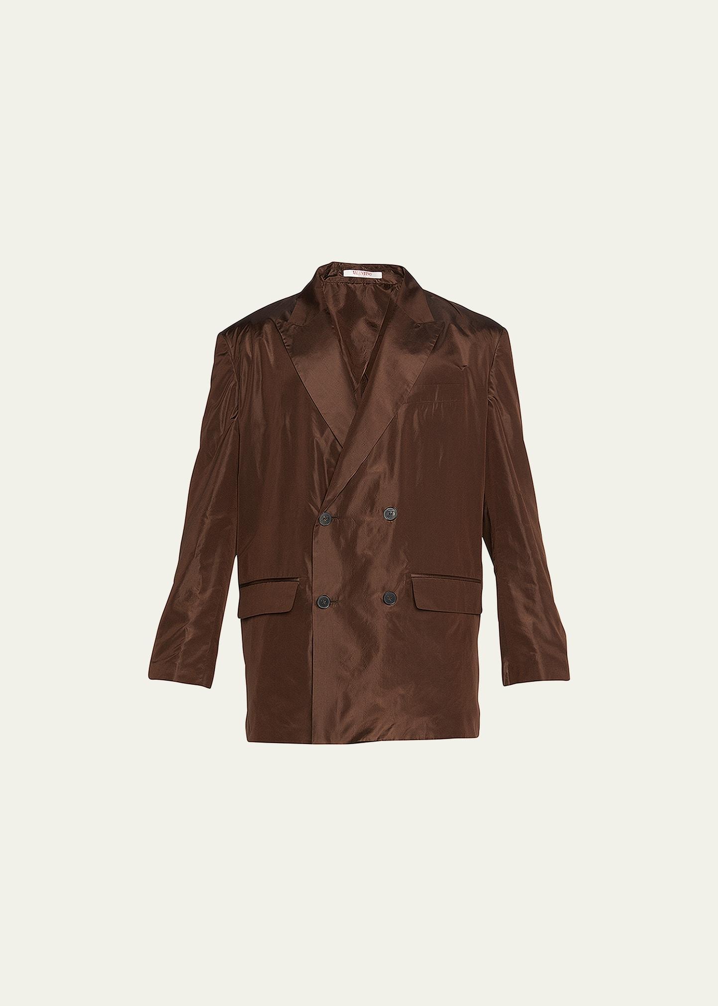 Mens Washed Silk Taffeta Sport Jacket Product Image