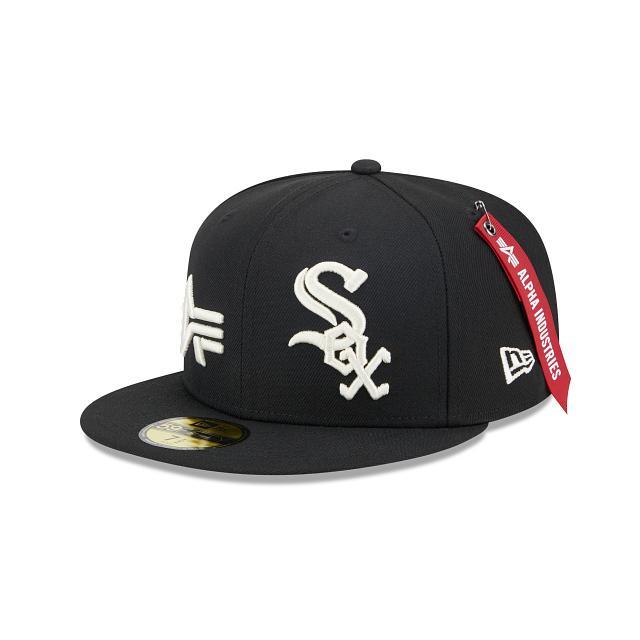 Alpha Industries X Chicago White Sox Dual Logo 59FIFTY Fitted Hat Male Product Image