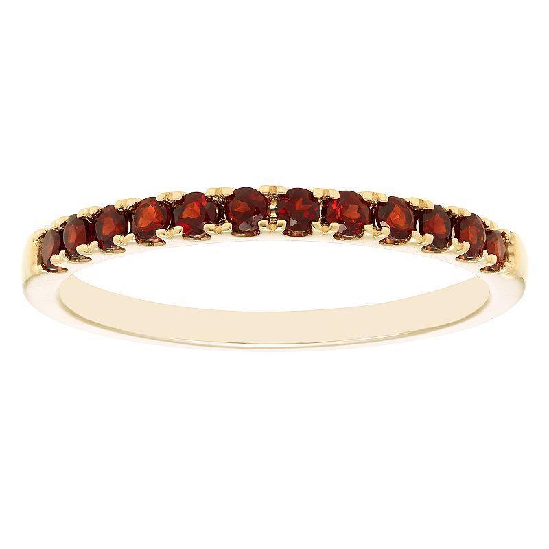 Boston Bay Diamonds 10k Gold Gemstone Stacking Ring, Womens Red Product Image