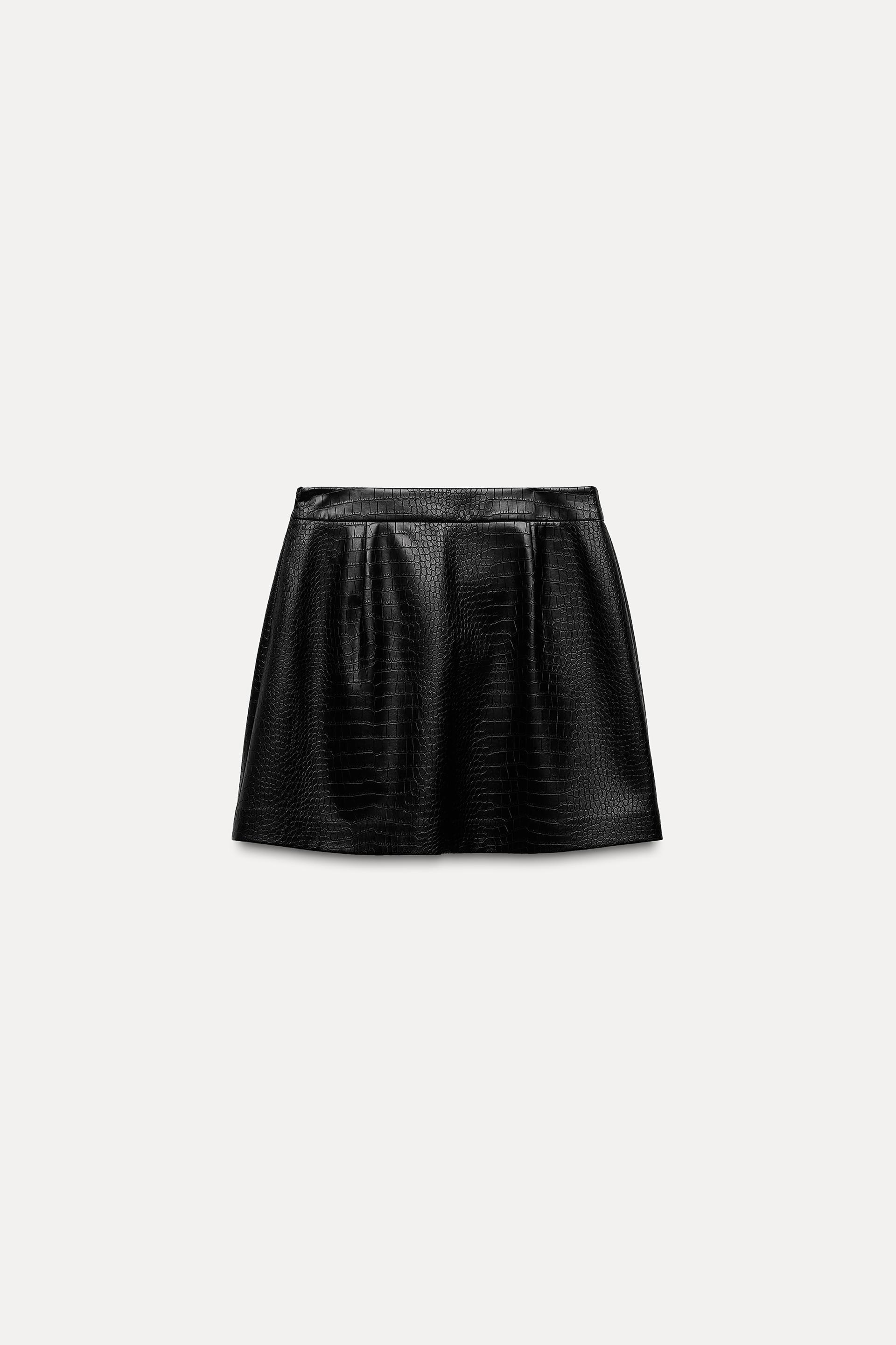 FAUX LEATHER MINI SKIRT Product Image