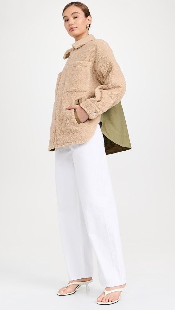 Marissa Webb Amari Sherpa Twill Jacket | Shopbop Product Image