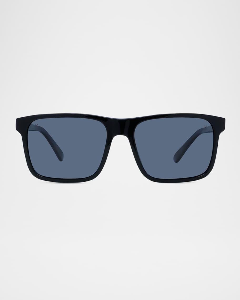 Mens Belvedere 01 Acetate Rectangle Sunglasses Product Image