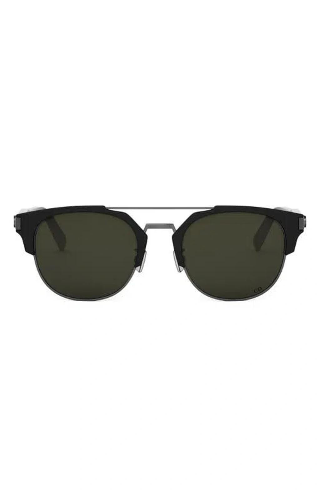 Cd Icon R1u 55mm Round Sunglasses In Metallic Product Image