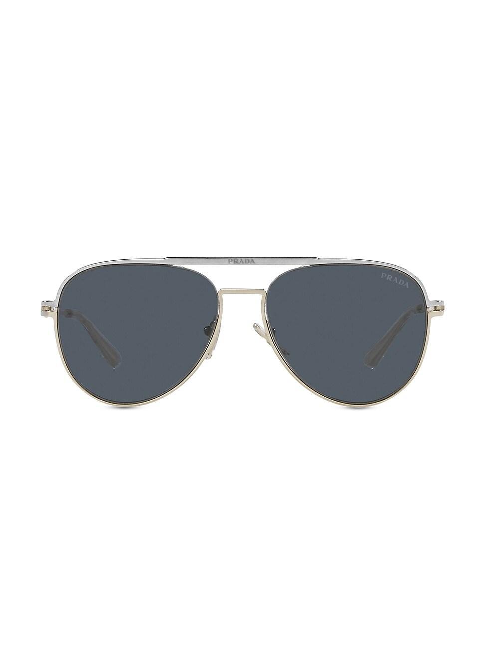 Mens Metal Double Bridge Pilot Sunglasses Product Image