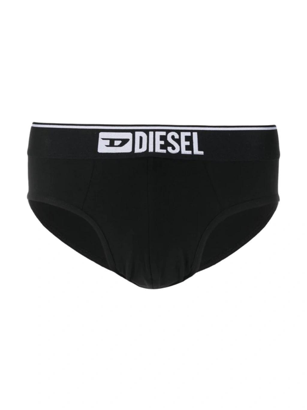 Three-pack Of Logo-waist Briefs In Black Product Image