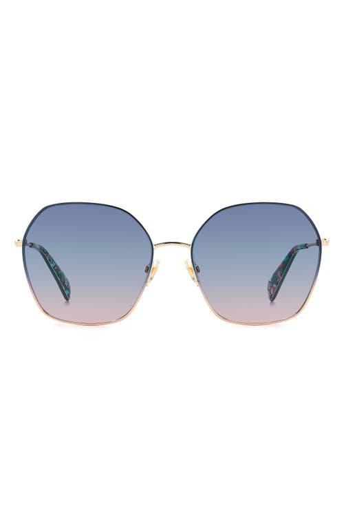 kate spade new york Womens Kenna Blue Round Sunglasses Product Image