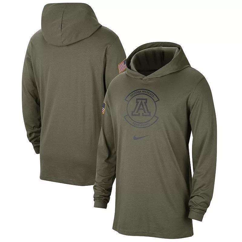 Mens Nike Olive Arizona Wildcats Military Pack Long Sleeve Hoodie T-Shirt Product Image