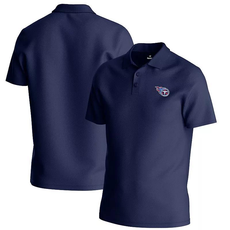 Mens Navy Tennessee Titans Big and Tall Birdseye Polo Shirt Product Image