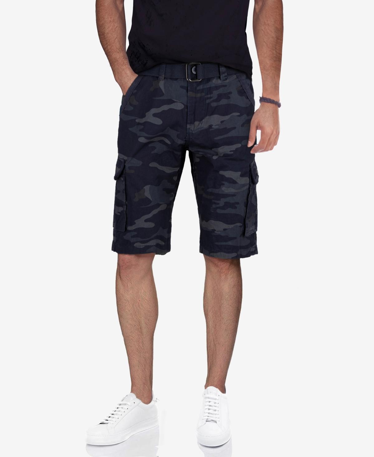 Mens Belted Twill Tape Cargo Shorts Product Image