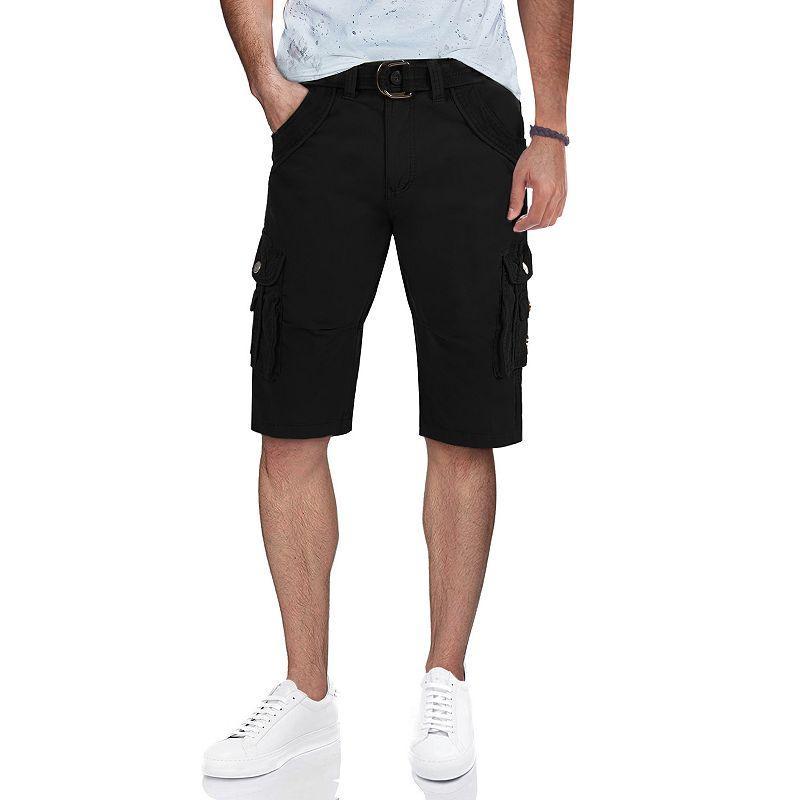 X-Ray Mens Belted Double Pocket Cargo Shorts Product Image