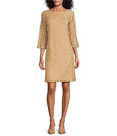 Womens Flora Lace Knit Swing Dress Product Image