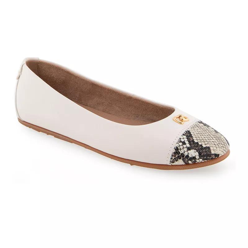 Aerosoles Piper Womens Ballet Flats White Product Image