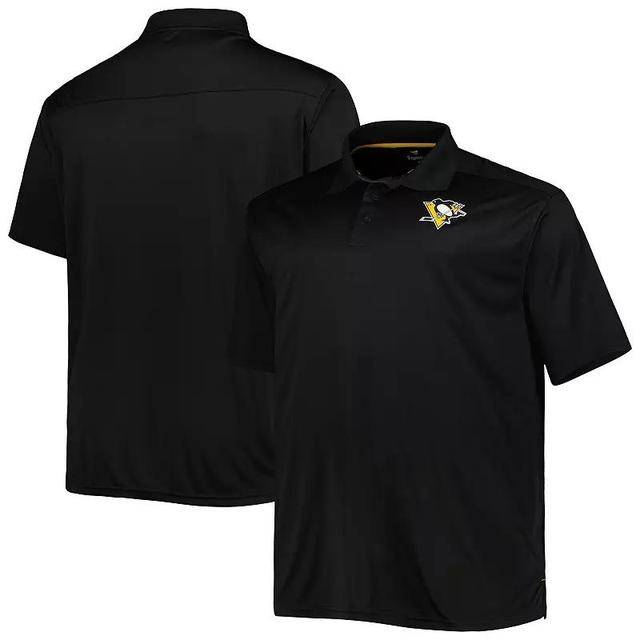 Mens Black Pittsburgh Penguins Big and Tall Team Color Polo Shirt Product Image