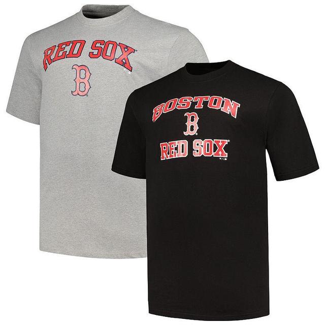 Mens Profile /Heather Gray Boston Red Sox Big & Tall T-Shirt Combo Pack Product Image