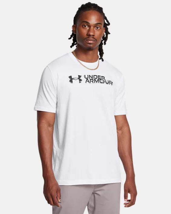 Mens UA Sliced Wordmark Short Sleeve Product Image