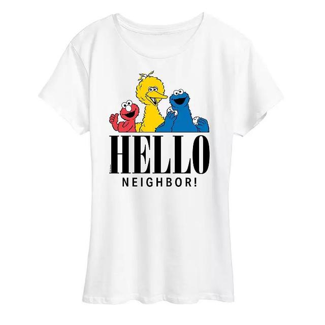 Womens Sesame Street Howdy Graphic Tee, Girls Grey Gray Product Image