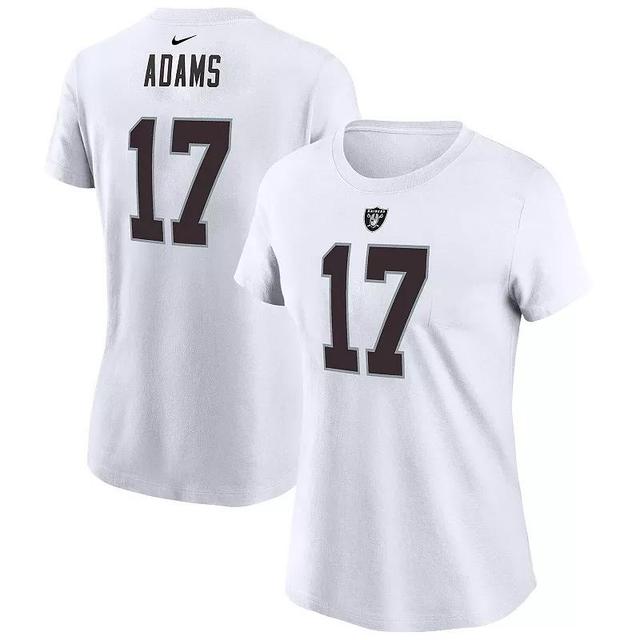 Womens Nike Davante Adams White Las Vegas Raiders Player Name & Number T-Shirt Product Image