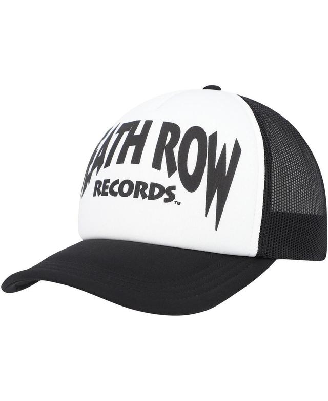 Mens White Death Row Records Trucker Adjustable Hat - White Product Image