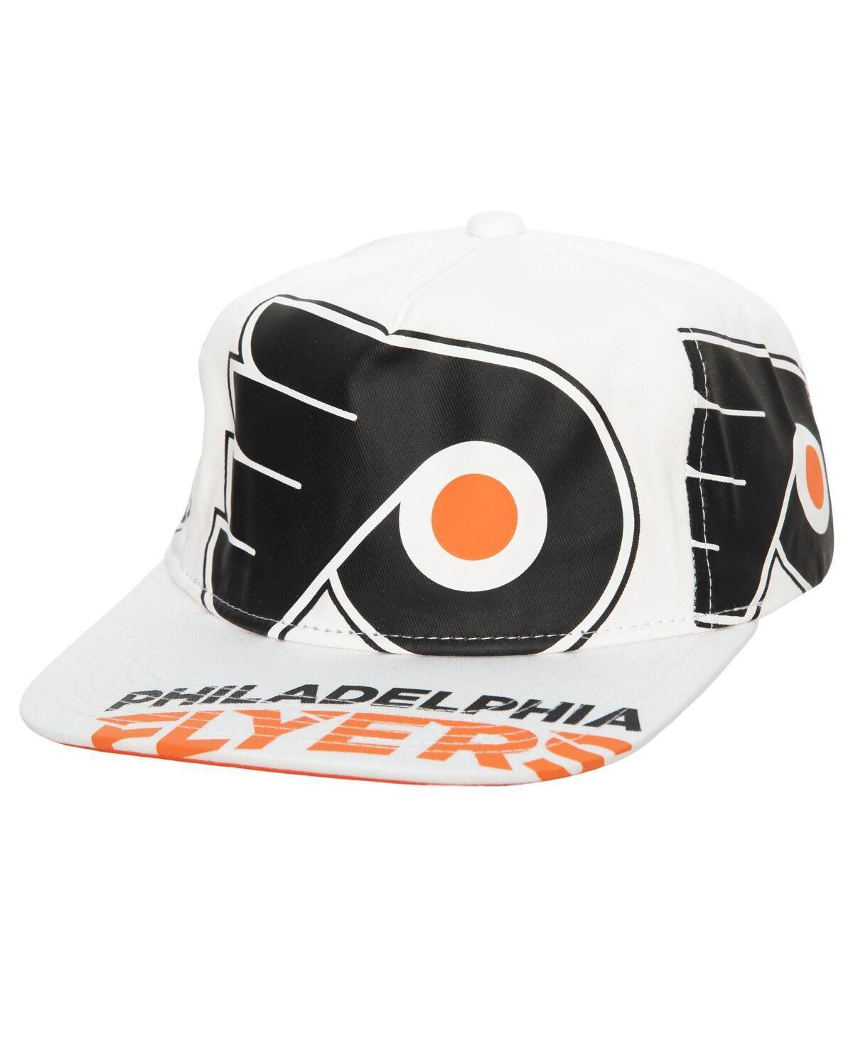 Mens Mitchell & Ness White Philadelphia Flyers In Your Face Deadstock Snapback Hat Product Image