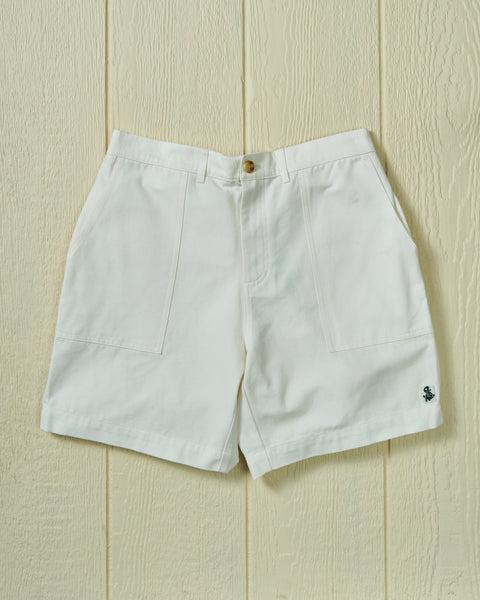 Ventura Short in White Canvas Product Image