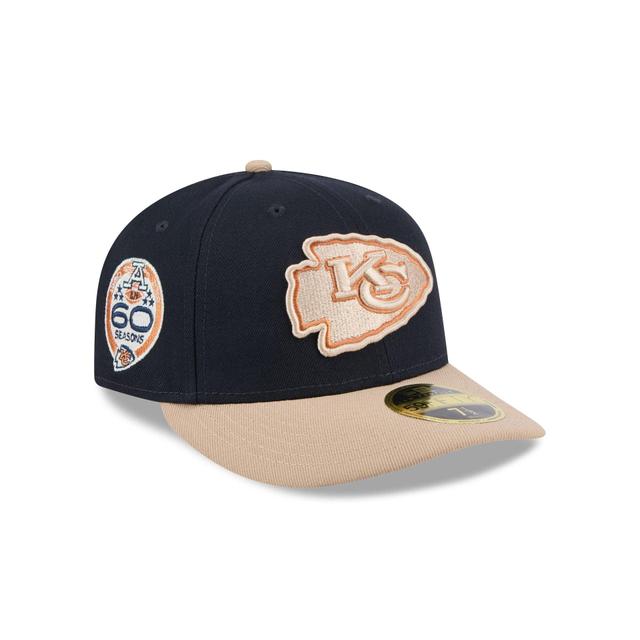 Kansas City Chiefs Blue Ivory Low Profile 59FIFTY Fitted Hat Male Product Image