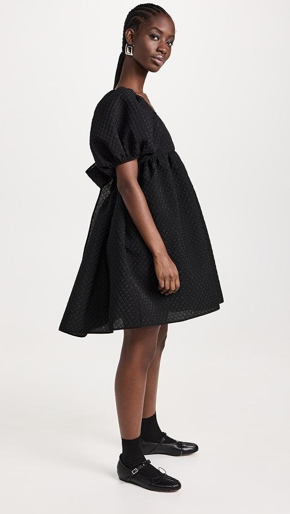 Cecilie Bahnsen Tilde Dress Blossom Matelasse Black | Shopbop Product Image