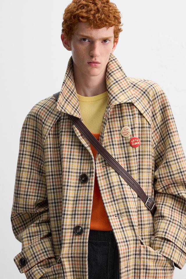 PLAID TRENCH X HARRY LAMBERT Product Image