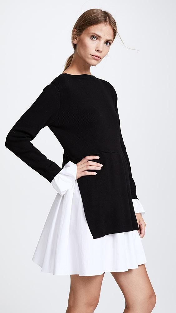 English Factory Knit Combo Dress | Shopbop Product Image