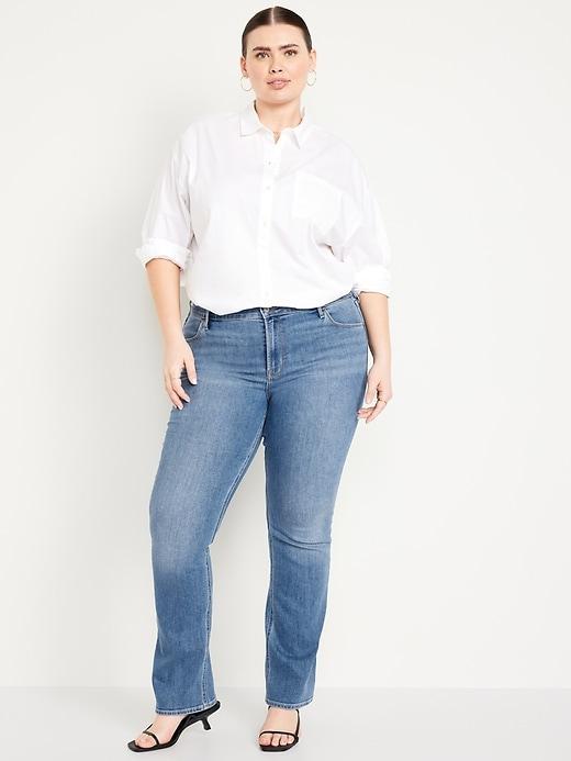 Mid-Rise Wow Boot-Cut Jeans Product Image