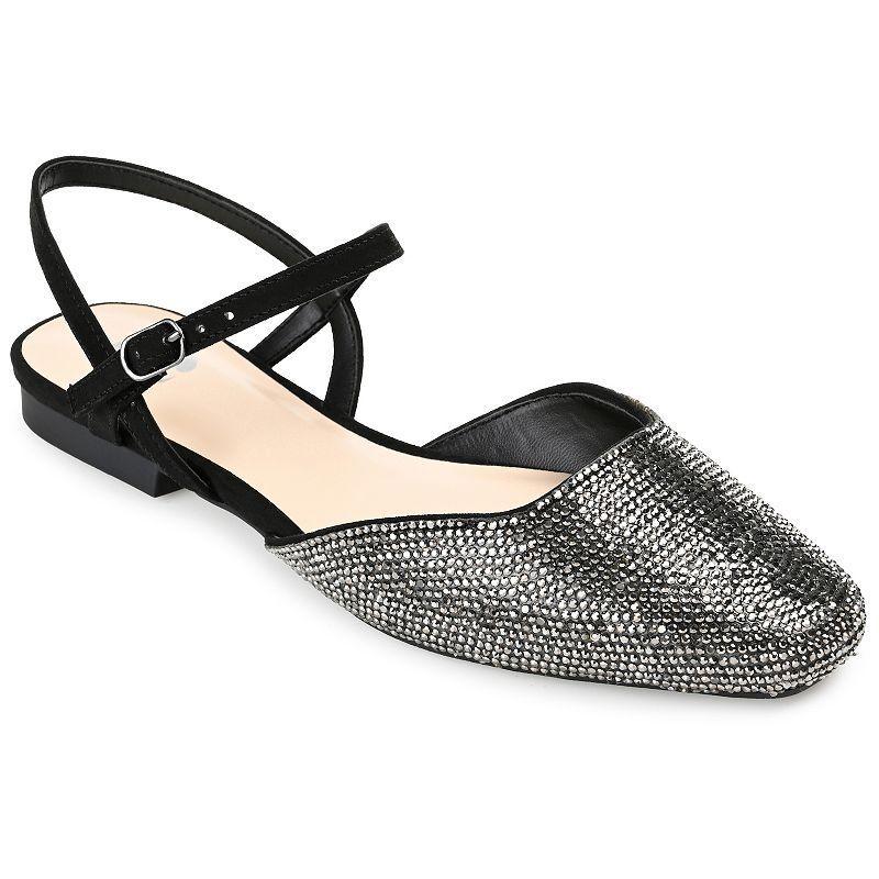 Journee Collection Nysha Womens Tru Comfort Foam Rhinestone Flats Product Image