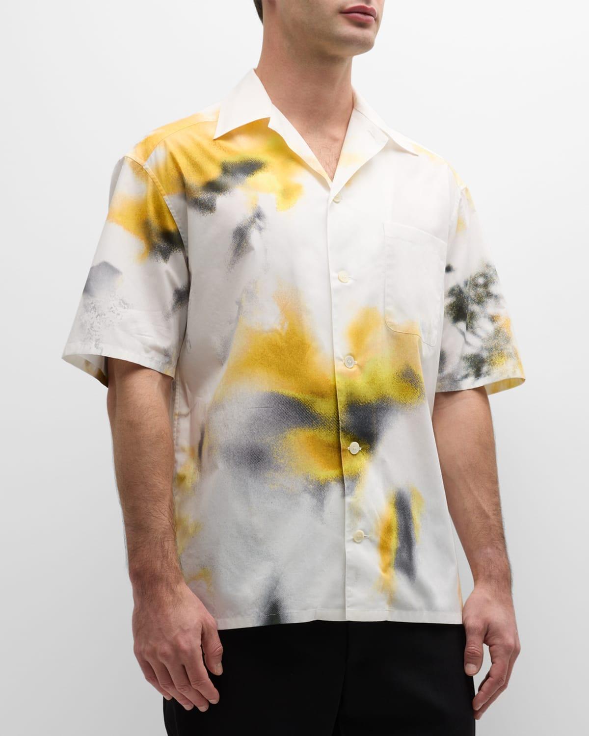 Mens Obscured Flower Camp Shirt Product Image