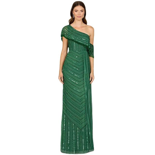 Lara Womens Off Shoulder Sheath Beaded Gown Product Image