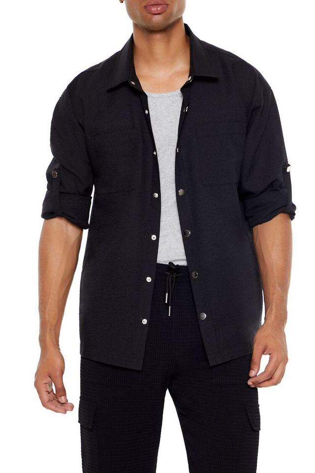 Textured Long-Sleeve Shirt | Forever 21 Product Image