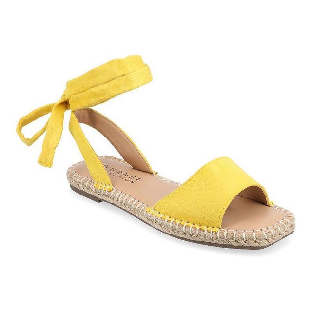 Journee Collection Emelie Womens Espadrille Sandals Yellow Product Image