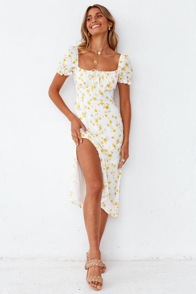 Fields Of Gold Midi Dress Product Image