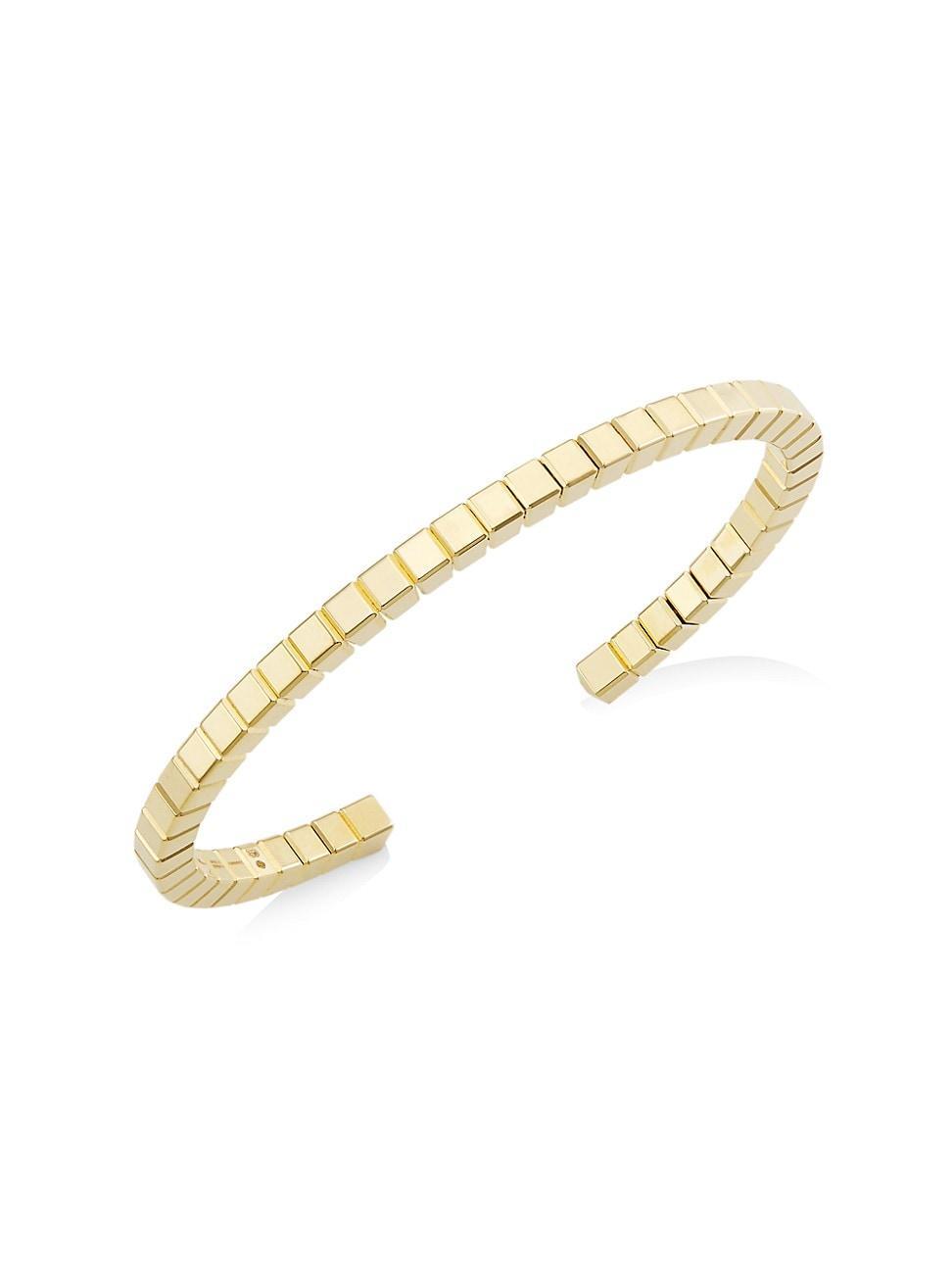 Womens Ice Cube 18K Yellow Gold Cuff Product Image