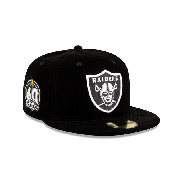 Just Caps Velvet Historic Las Vegas Raiders 59FIFTY Fitted Hat Male Product Image