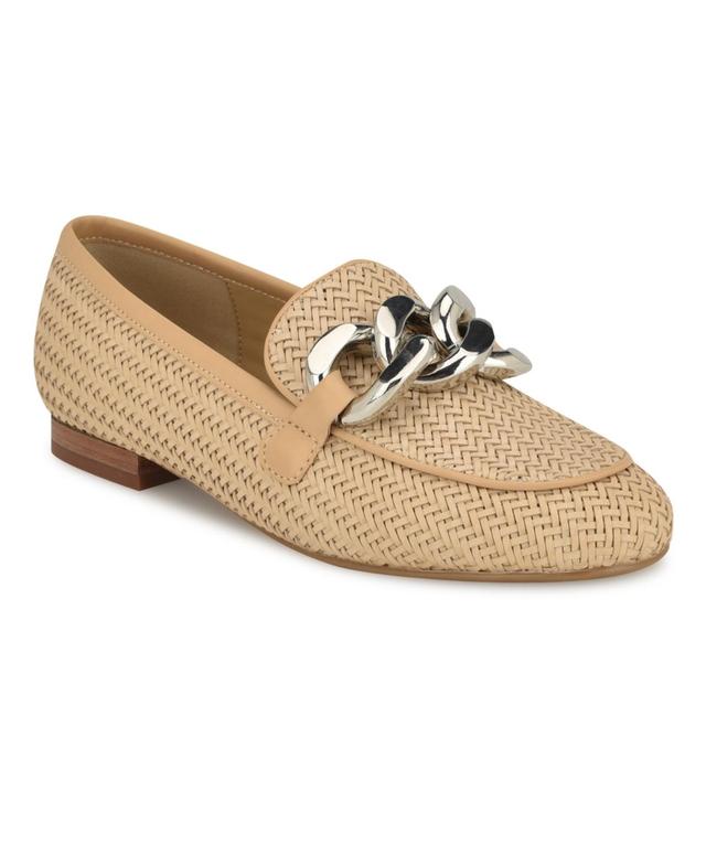 Nine West Womens Aspyn Slip-On Round Toe Flat Dress Loafers Product Image