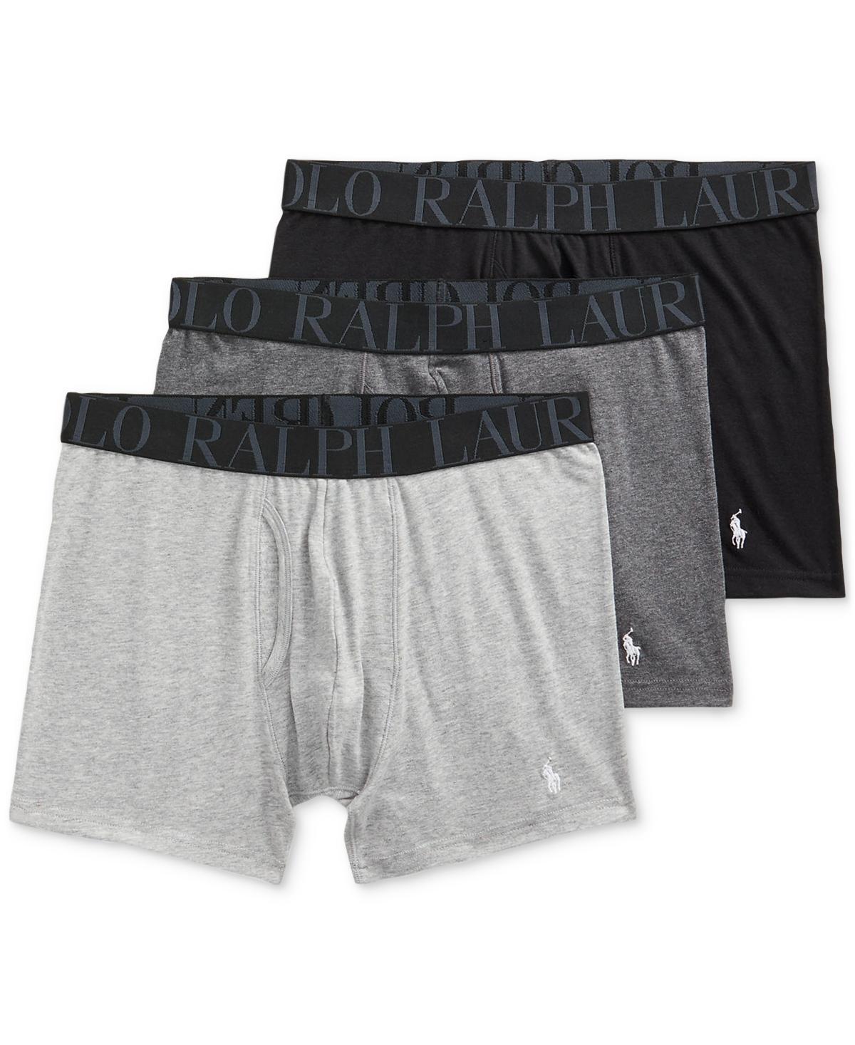 Polo Ralph Lauren Mens 3-Pack. Classic Stretch Trunks - Pale Royal Heather Product Image