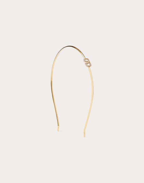 VLOGO SIGNATURE METAL AND SWAROVSKI® CRYSTAL HEADBAND Product Image