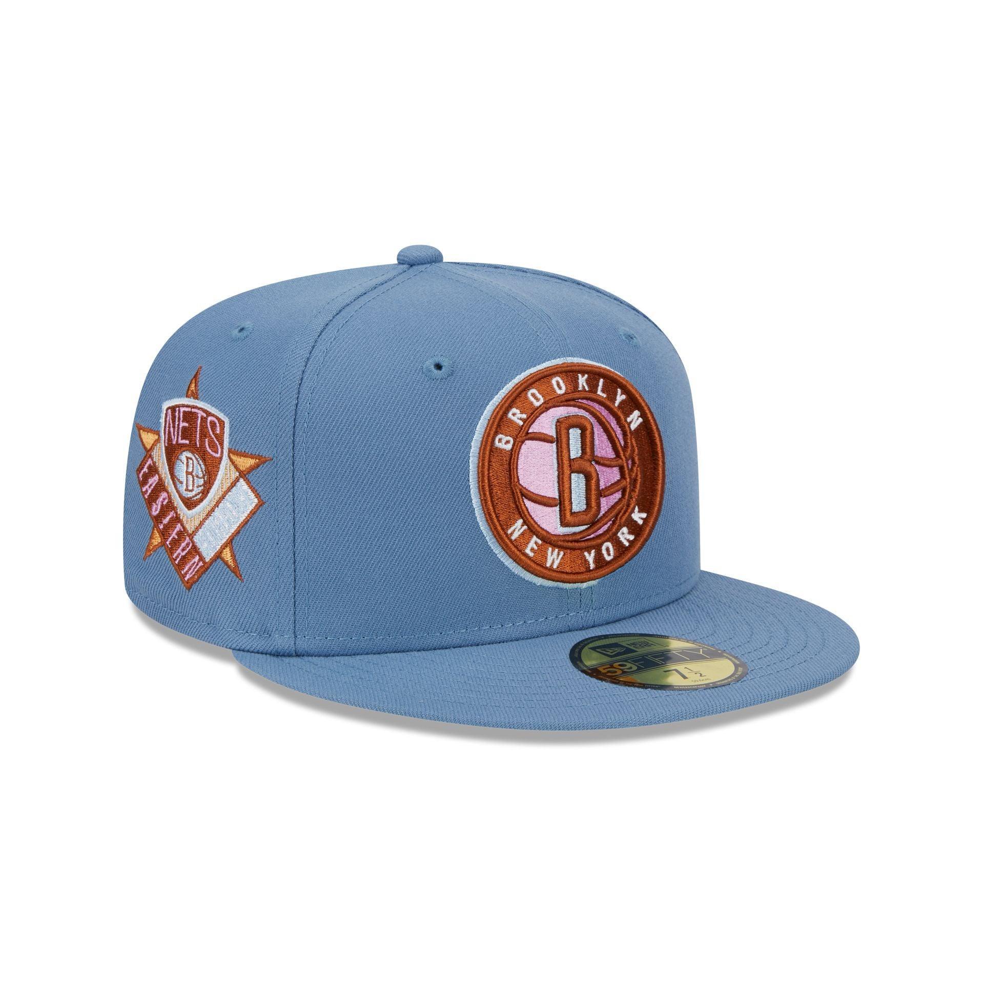 Brooklyn Nets Color Pack Faded Blue 59FIFTY Fitted Hat Male Product Image