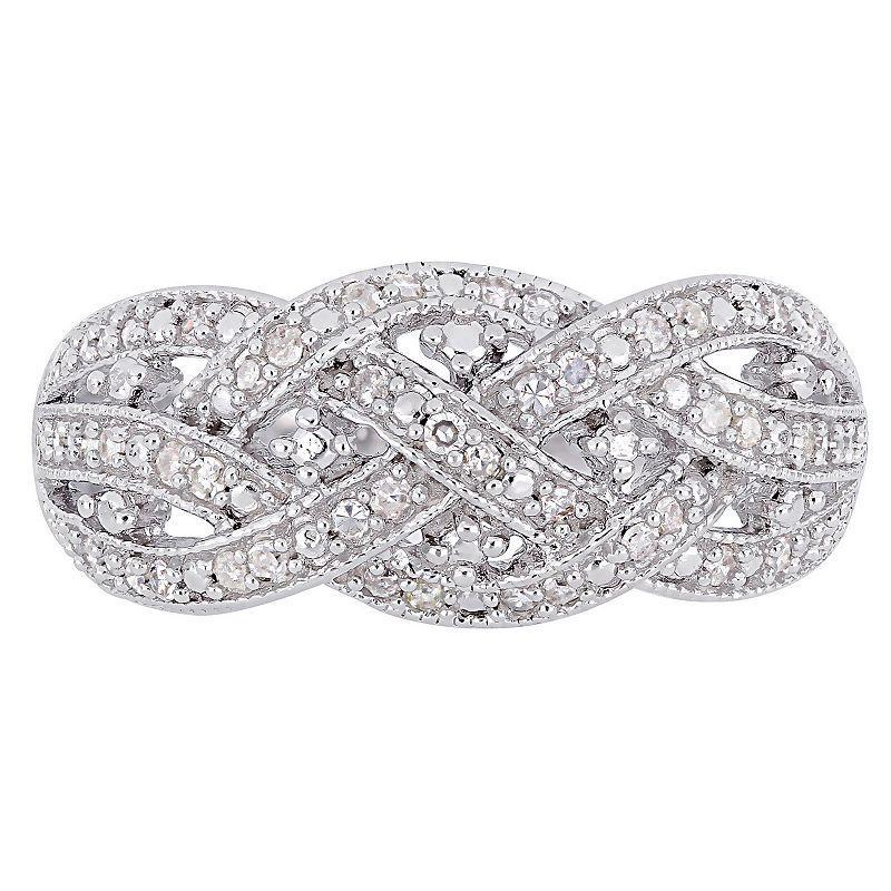 Stella Grace Sterling Silver 1/4 Carat T.W. Diamond Fashion Ring, Womens White Product Image